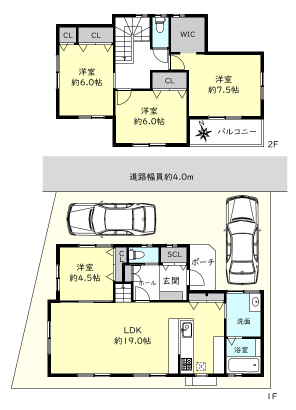 神戸市垂水区歌敷山3丁目戸建の間取り