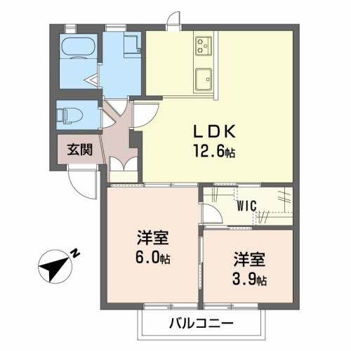サンライフ和気Aの間取り