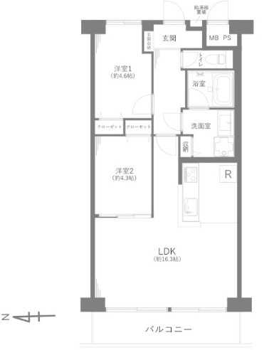 【間取り】 | ハイラーク大島