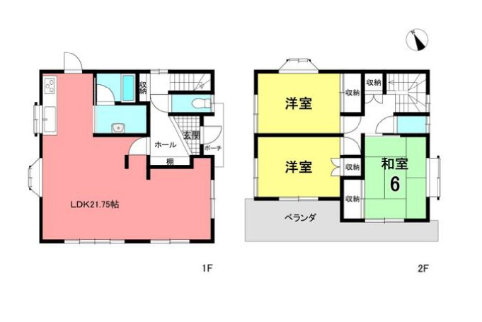 【中古戸建】伊勢崎市茂呂町2丁目の間取り|■間取り図｜敷地面積：154.39（約46.70坪）　建物面積：95.23（約28.80坪）