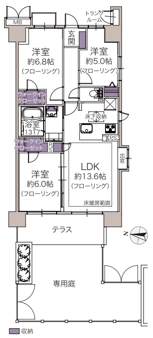 ヴィオスガーデン城山の間取り