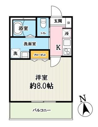 キャメル南流山9Bの間取り
