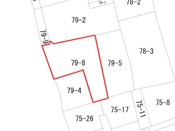 大道町五丁目　土地の土地図|※図面と現況が異なる場合は現況を優先させていただきます。