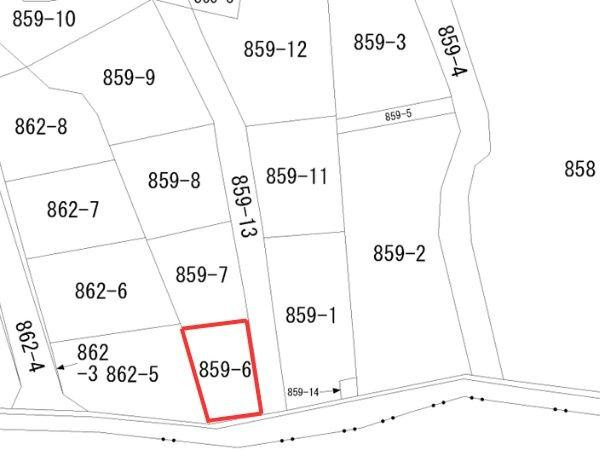別府市北石垣　土地の土地図|※図面と現況が異なる場合は現況を優先させていただきます。