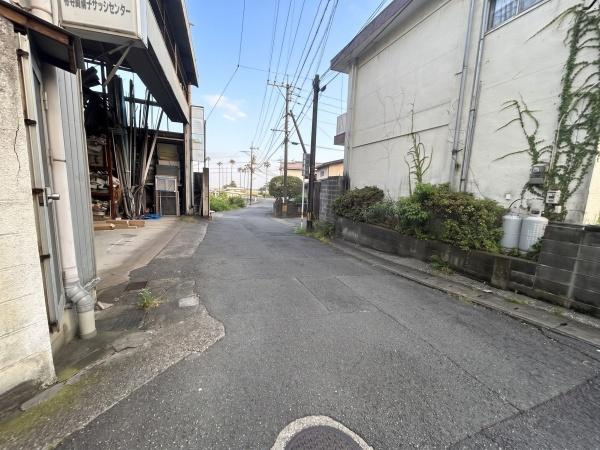 別府市北石垣　土地の前面道路含む現地写真|前面道路含む現地(2026年9月撮影)
