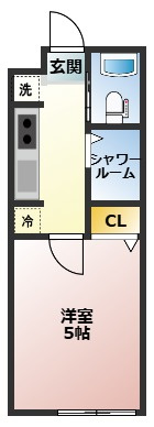 【間取り】 | アイビーV | 1Kの間取り！