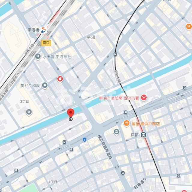 リバーサイド横浜の地図