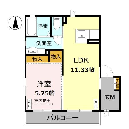 ヴィラブリッツ　Bの間取り