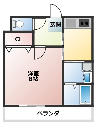ヴィラコスモスC棟の間取り