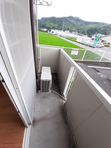 ハッピースクエアー　Ⅲのバルコニー|陽当たり良好なバルコニーです