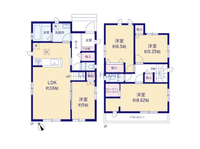 守谷市薬師台2丁目　新築戸建　C号棟の間取り