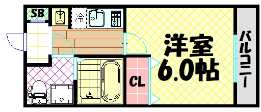 【間取り】 | レオンコンフォート難波