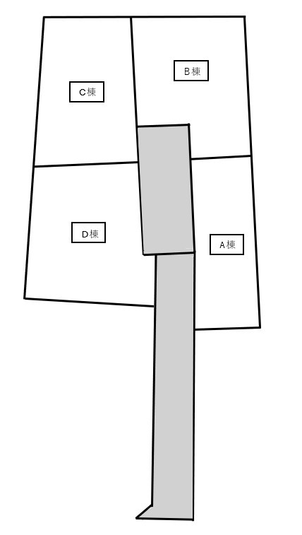 上徒士町建売の区画図