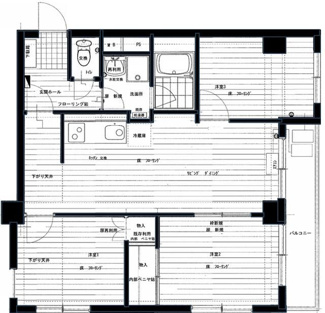 【間取り】 | 中銀木場マンション | 間取りです。
