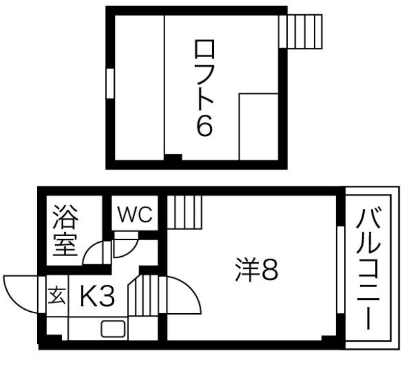 カーサ東住吉の間取り