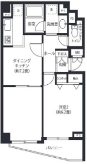【間取り】 | セゾン深川 | 間取りです。