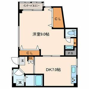 【間取り】 | コーポＡⅡ | 間取りです。