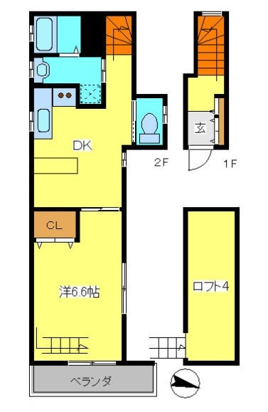 コスモスハイツの間取り