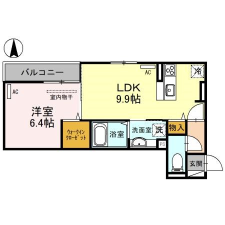 D-room　WEST　PARK　西宮北口の間取り