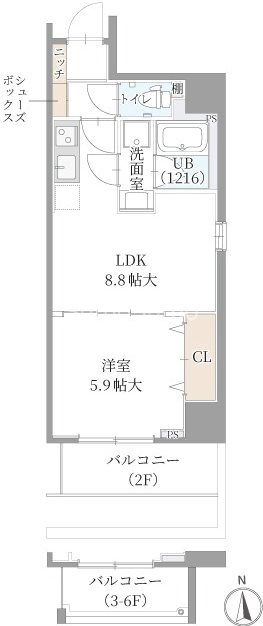 M-chrisの間取り