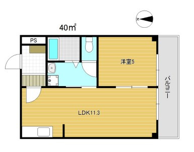 シャトー豊田の間取り