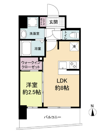 アドバンス難波ラシュレの間取り