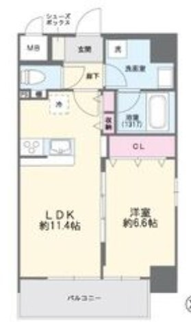 Fuku島之内の間取り