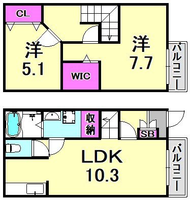 リバーサイドコートの間取り