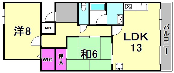 リベルテセオミの間取り
