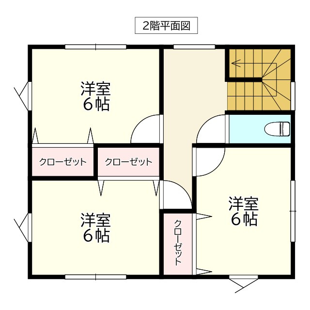 上徒士町建売の間取り|Ｂ棟：２階