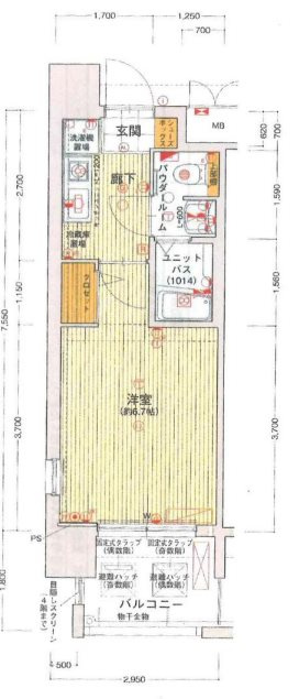 ライジングコート深江本町フラワーパークの間取り