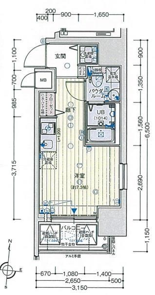 ベルエ難波西の間取り