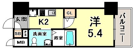 エスリード神戸WESTの間取り