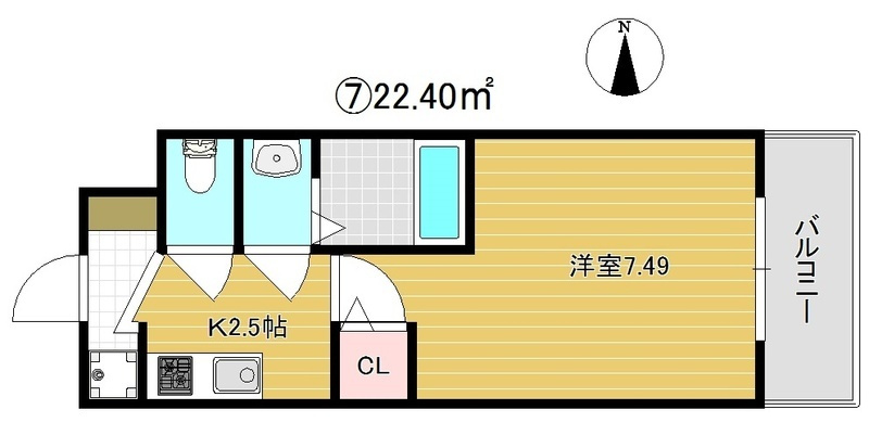 グランパシフィック玉出の間取り