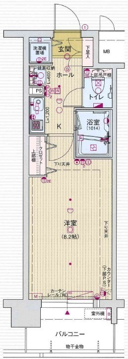 レジュールアッシュ梅田イーストの間取り