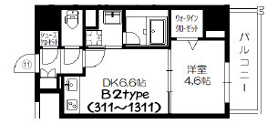 サザンクレストなんば南の間取り
