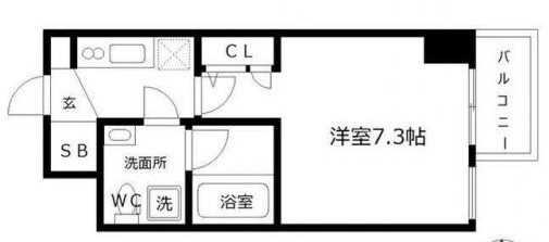 ミュプレ北浜EAST(旧 SEST北浜)の間取り