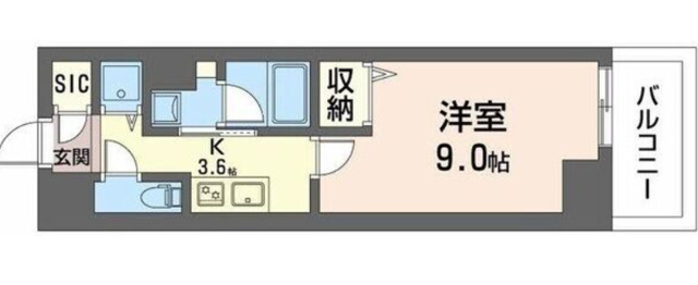 サンエール南堀江の間取り