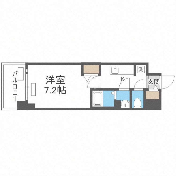 プレサンス大国町ラヴエニールの間取り