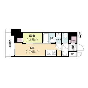 ルネフラッツ松屋町駅前の間取り