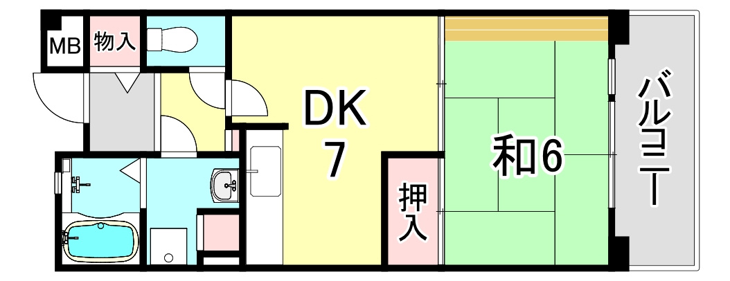 URサンラフレ鳴尾北　11号棟の間取り
