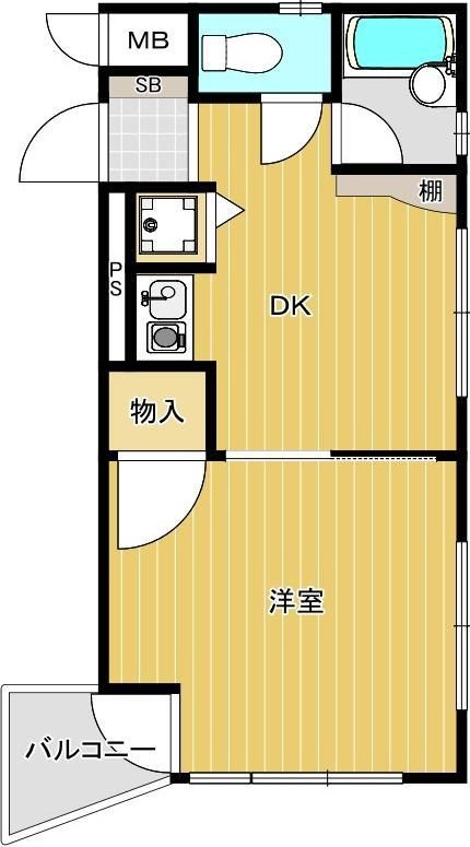 ダイナコートパピヨン吉塚の間取り