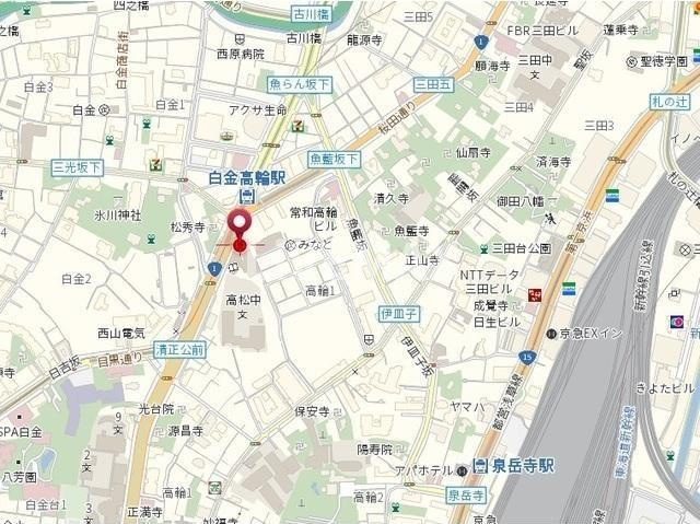 【地図】レキシントンスクエア白金高輪