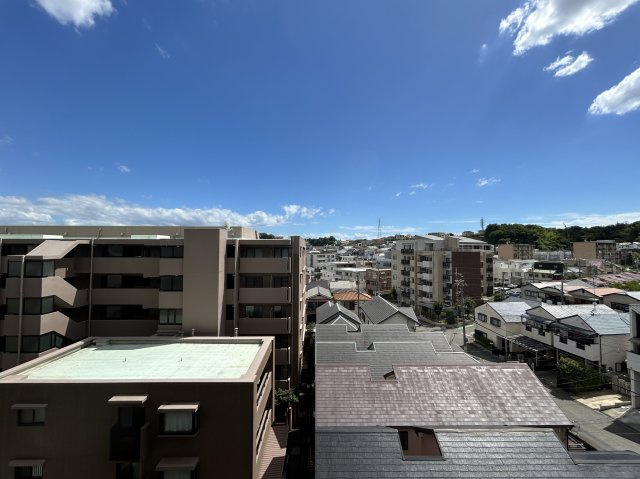 苦楽園ヒルズ三号棟の展望|バルコニーから南向きの眺望