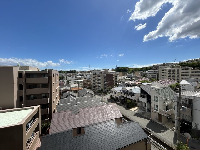 苦楽園ヒルズ三号棟の展望|バルコニーから南向きの眺望
