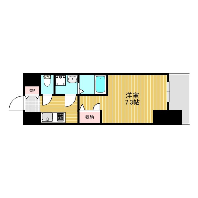 ライジングメゾン新大阪サウスの間取り