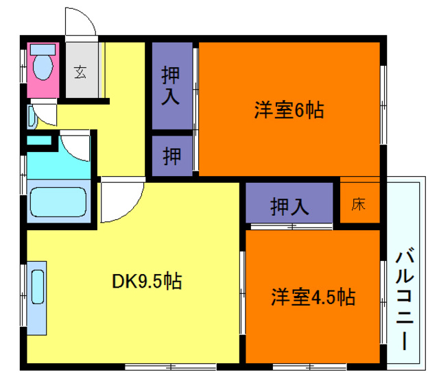 芦屋ホワイトの間取り
