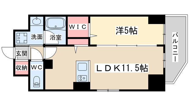 【間取り】 | ルアナ北梅田