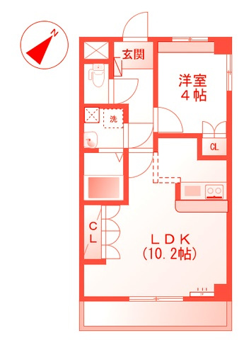 横浜市西区中央１丁目の賃貸マンションの間取り