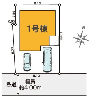 西東京市芝久保町3丁目　新築一戸建　西武新宿線　花小金井の区画図